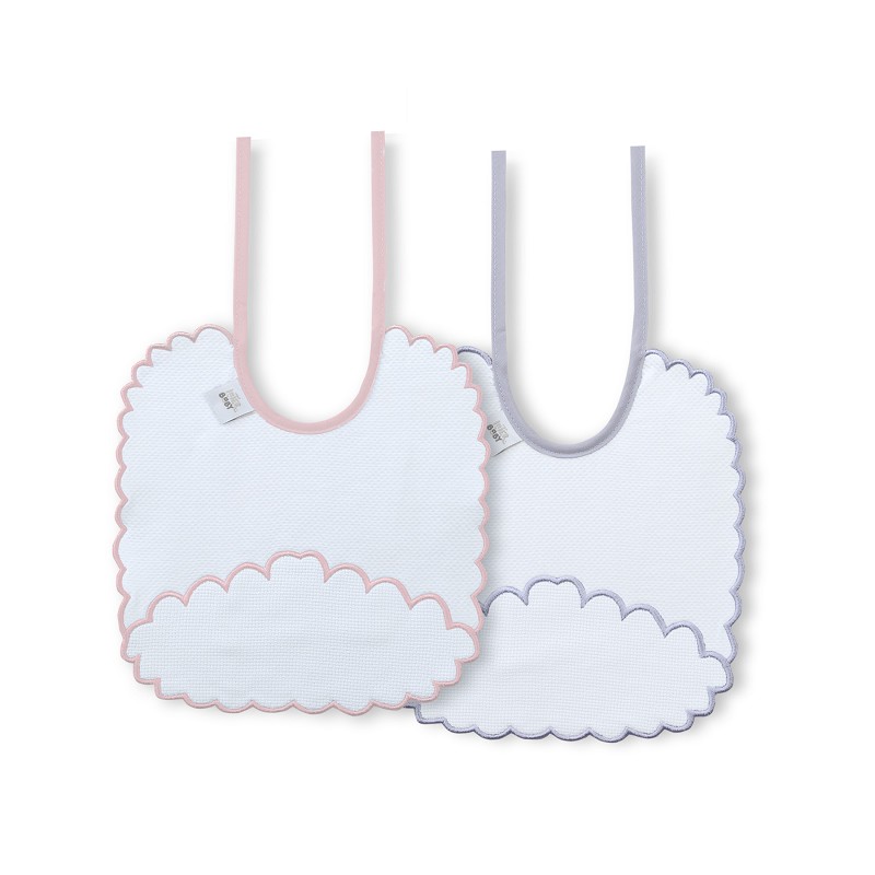 PACK 2 BABEROS R3 C-77 ROSA-GRIS INTERBABY