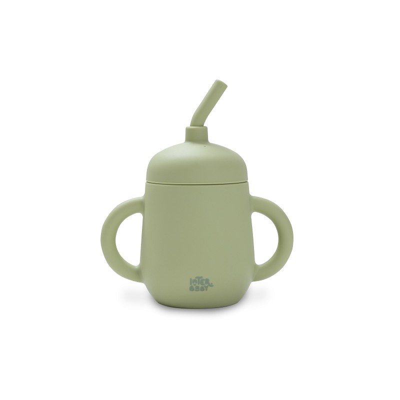 VASO ANTIDERRAME SILICONA SI007-74 VERDE OLIVA INTERBABY