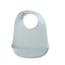 BABERO SILICONA SI002-73 AZUL GRISACEO INTERBABY