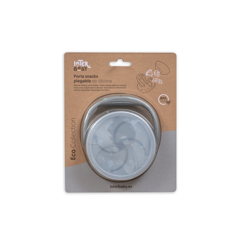 PORTA SNACKS SILICONA SI006-76 GRIS PETROLEO INTERBABY