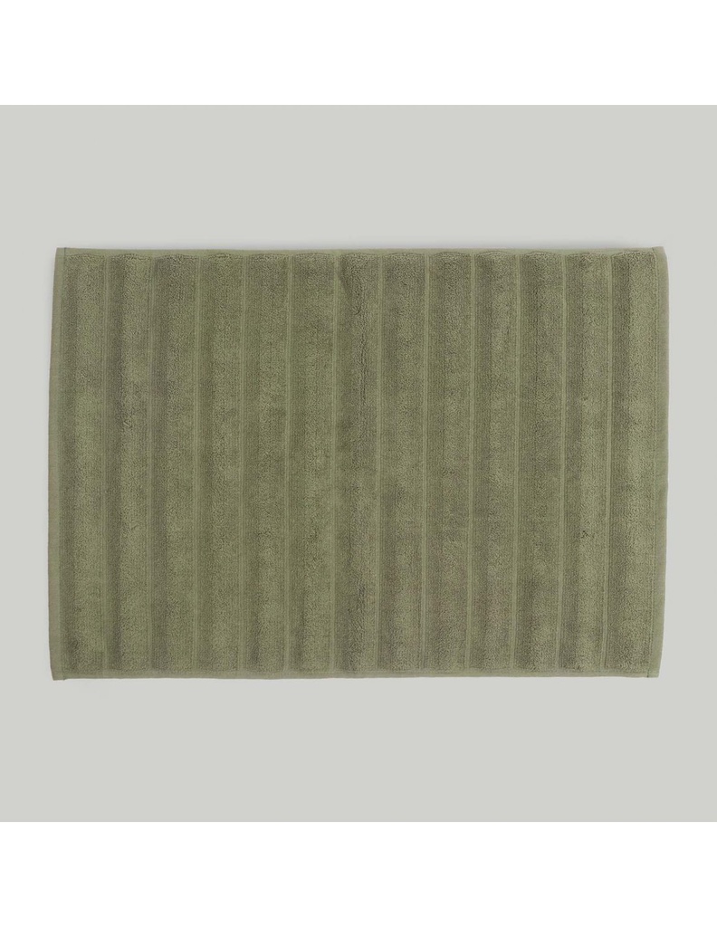 ALFOMBRA BAÑO RIBS VERDE 50X70 DON ALGODÓN