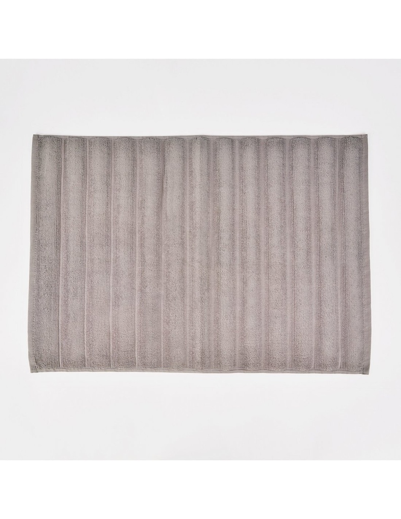 ALFOMBRA BAÑO RIBS GRIS 50X70 DON ALGODON