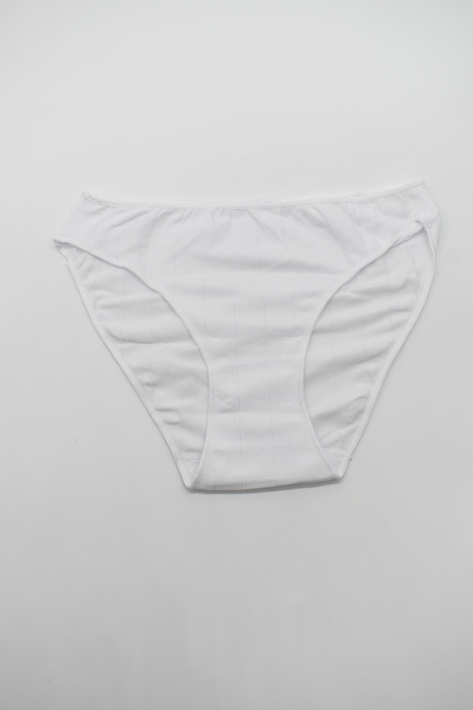 BRAGA BIKINI LISTAS INVISIBLE ALGODON 200 BLANCO NAIARA