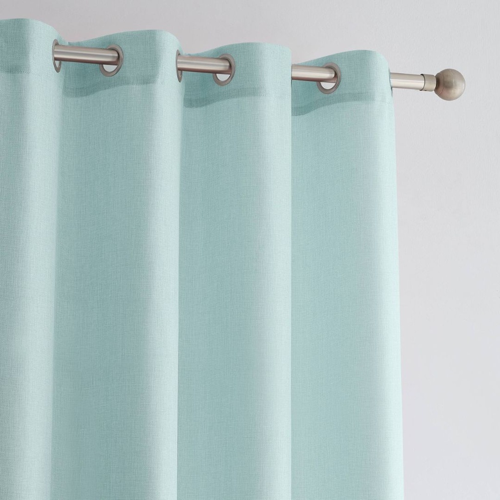 CORTINA RUSTICA LISA CD-5320 TURQUESA CAMALTEX