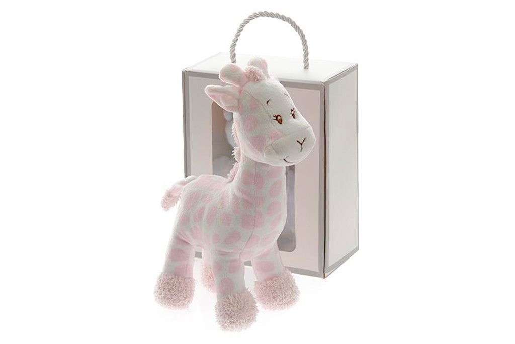 MUÑECO SONAJERO 10716 ROSA GAMBERRITOS
