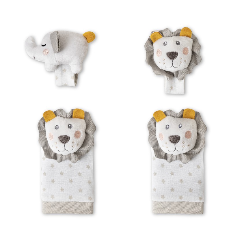 SET SONAJEROS PIES Y MUÑECAS LEON INTERBABY