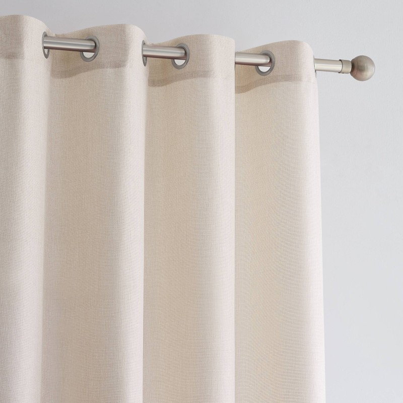 CORTINA RUSTICA LISA CD-5320 CRUDO CAMALTEX