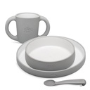 VAJILLA APRENDIZAJE SET42-76 GRIS PETROLEO INTERBABY