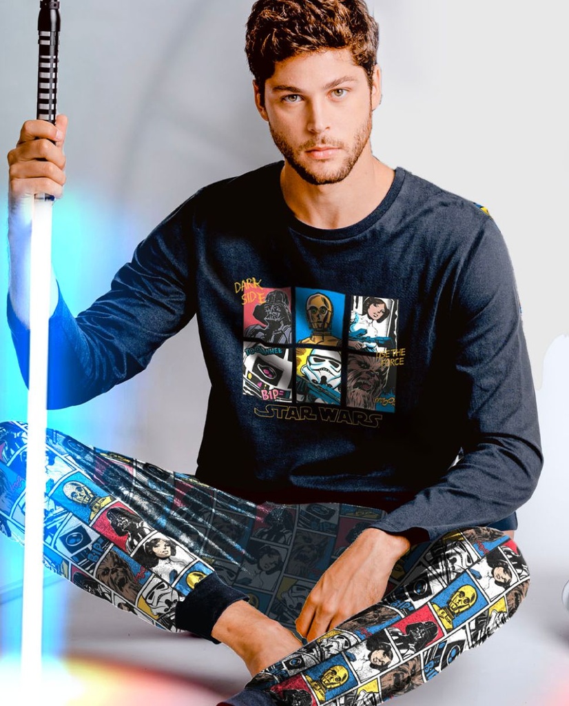 PIJAMA HOMBRE COLOUR 60713 MARENGO STAR WARS