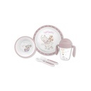 SET VAJILLA MUSIC ROSA 5 PCS INTERBABY