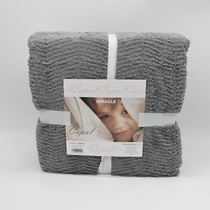 MANTA COPAL 160X220 GRIS MIRACLE
