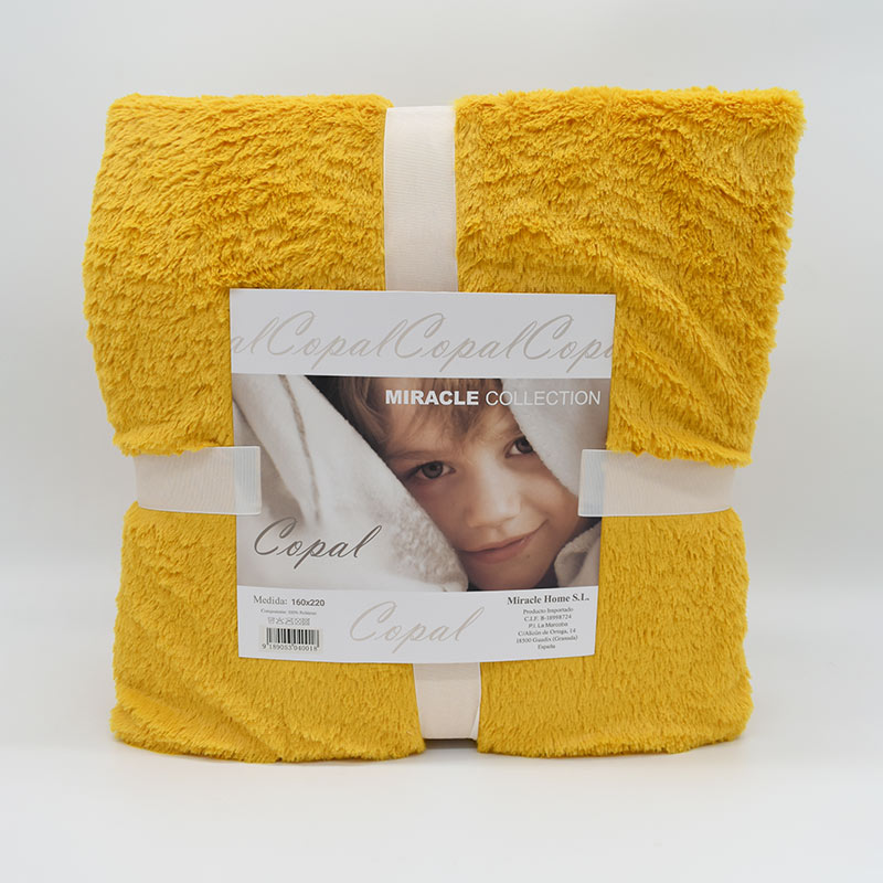 MANTA COPAL 160X220 AMARILLO MIRACLE