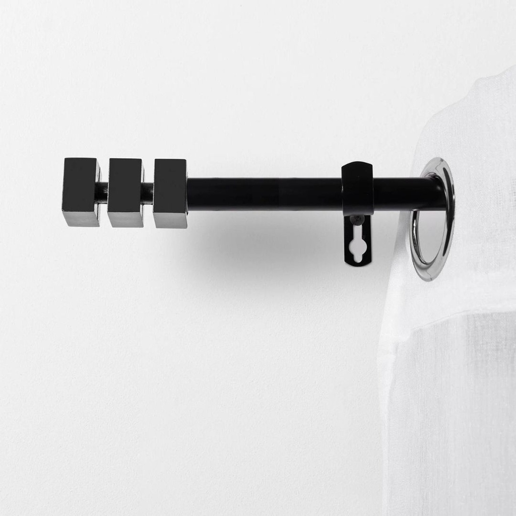 BARRA CORTINA EMMA NEGRO 120X210 EDEN