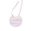 BABERO PUNTO CRUZ REF 40 BLANCO/ROSA INTERBABY