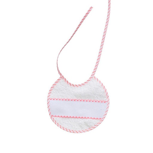 [40int03] BABERO PUNTO CRUZ REF 40 BLANCO/ROSA INTERBABY