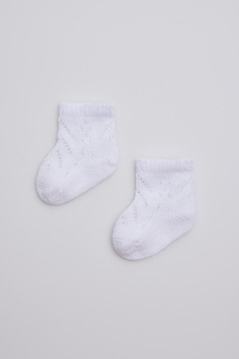 Compra Calcetines de lana merino para niños - Mini Maïté en blanco (27/30)  al por mayor