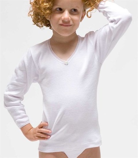 CAMISETA NIÑA M/L FELPA C/P 365 RAPIFE