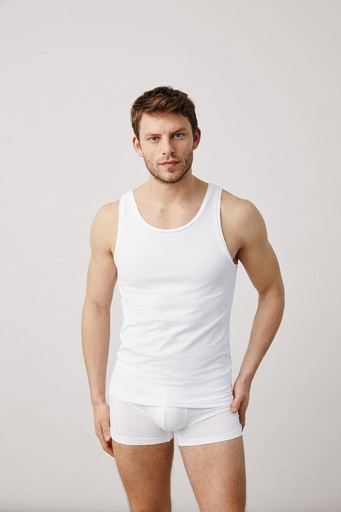 Camiseta Hombre Térmica Cuello Pico Manga Corta Ysabel Mora Color Blanco  Talla M (52)