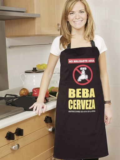 [7208] DELANTAL BEBA CERVEZA 7208 IDEAL TEXTIL