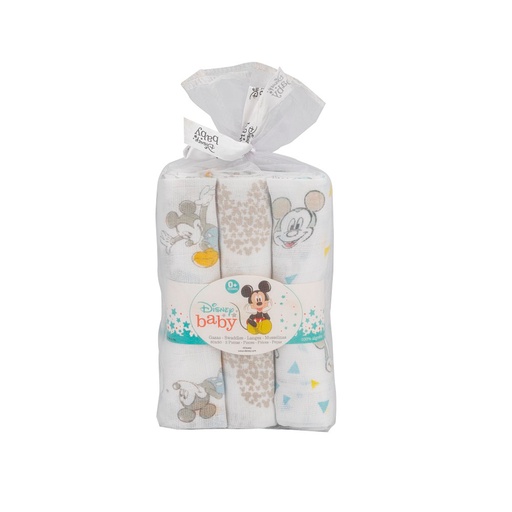 [MK018] PACK 3 GASAS 80X80 MICKEY INTERBABY