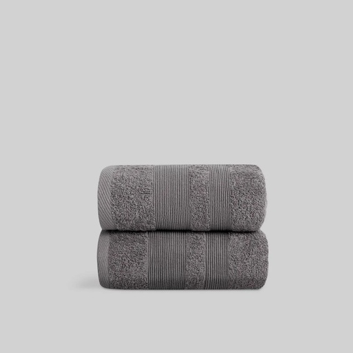 TOALLA RIZO ALGODON GRIS MILCOLORS