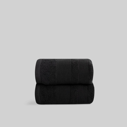 TOALLA RIZO ALGODON NEGRO MILCOLORS