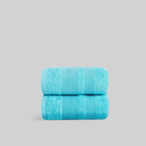 TOALLA RIZO ALGODON TURQUESA MILCOLORS
