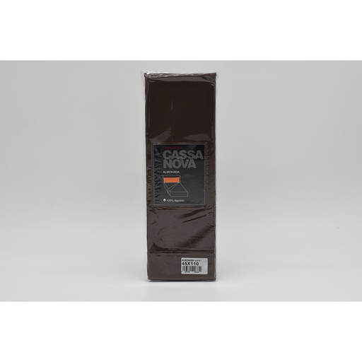 FUNDA DE ALMOHADA 100% ALGODÓN CAFÉ CASSA NOVA