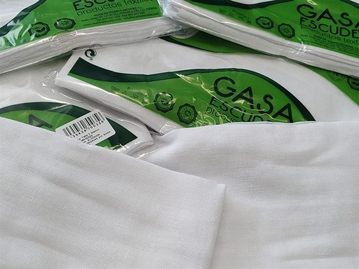 [9202002602] GASAS BEBE PACK 12 ALGODÓN ESCUDER