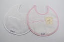 PACK 2 BABEROS 05 URSO BLANCO-ROSA MARTIFANEL