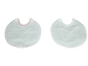 PACK 2 BABEROS 23/2 TOPOS BLANCO-ROSA MARTIFANEL