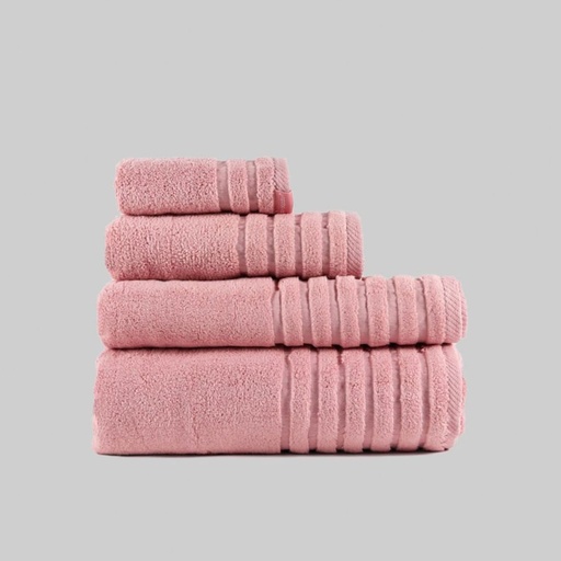 TOALLA 600GR ZERO TWIST ROSA PALO DON ALGODÓN