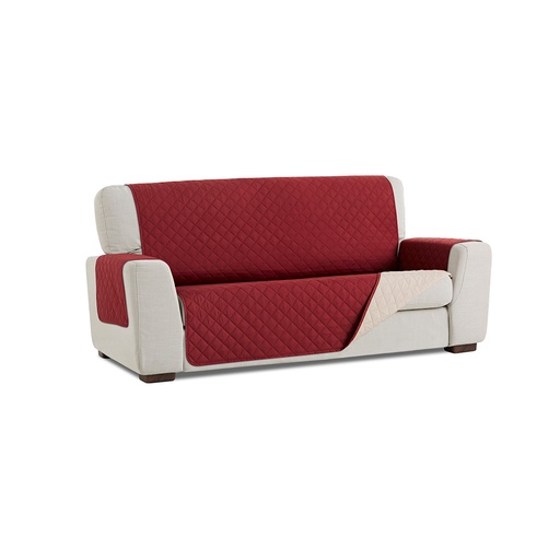 FUNDA CUBRE SOFÁ ACOLCHADO REVERSIBLE COUCH COVER ROJO BELMARTI