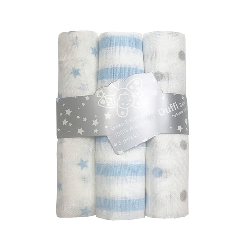 [070201] MUSELINA ESTAMPADA ALGODON 702 AZUL DUFFI