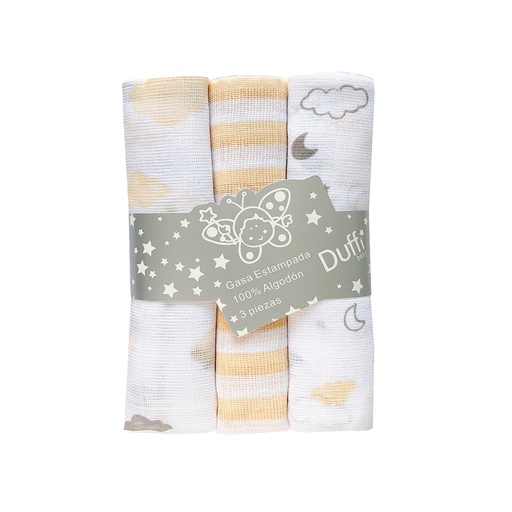 [0824-05] MUSELINA ESTAMPADA ALGODON 824 NATURAL DUFFI