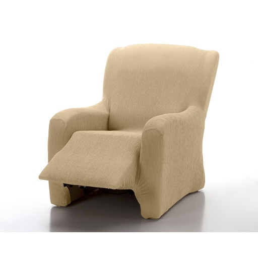 [RELAX1PIEZA-BEIGE] FUNDA SILLON RELAX 1 PIEZA JARA BEIGE CASA TEXTIL