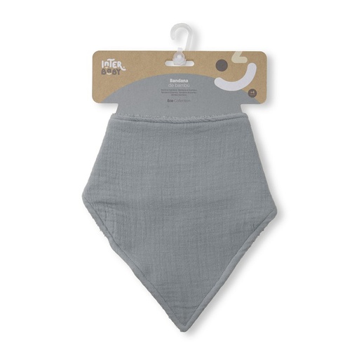 [00310-76] BABERO BAMBU BANDANA 00310-76 GRIS PETROLEO INTERBABY