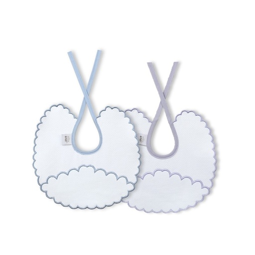 [R3 R-92] PACK 2 BABEROS R3 R-92 AZUL-GRIS INTERBABY