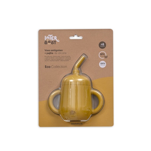 [SI007-75] VASO ANTIDERRAME SILICONA SI007-75 OCRE TIERRA INTERBABY