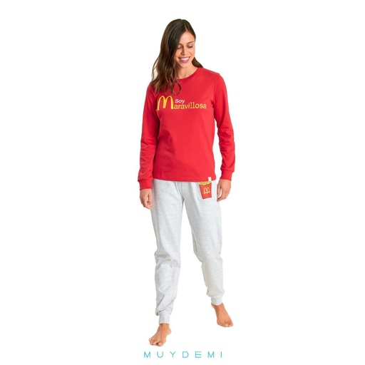 PIJAMA INVIERNO MUJER 552009 MUYDEMI