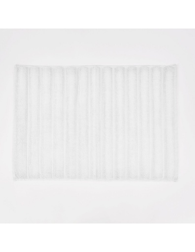 [RIBSBLANCO] ALFOMBRA BAÑO RIBS BLANCO 50X70 DON ALGODON