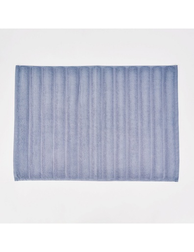 [RIBSAZUL] ALFOMBRA BAÑO RIBS AZUL 50X70 DON ALGODON