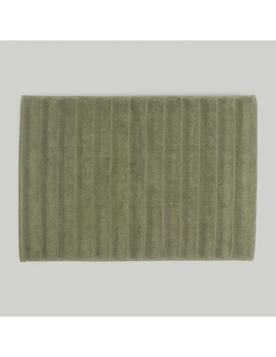 [RIBSVERDE] ALFOMBRA BAÑO RIBS VERDE 50X70 DON ALGODÓN