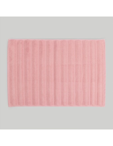 [RIBSROSAPALO] ALFOMBRA BAÑO RIBS ROSA PALO 50X70 DON ALGODON