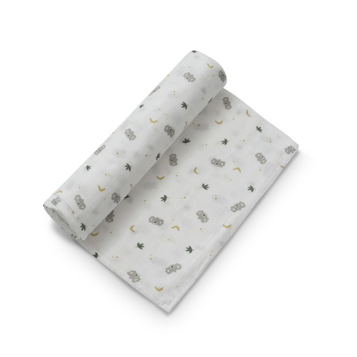 [98962-31] MUSELINA 120X120 KOALA BOY GRIS INTERBABY