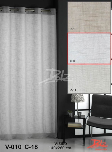 [V010BLANCO] VISILLO V010 BLANCO 140X260 DOLZ
