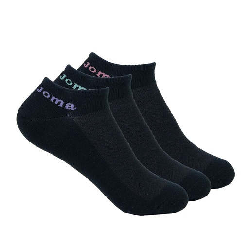 CALCETIN INVISIBLE MUJER PACK 3 201706 NEGRO JOMA