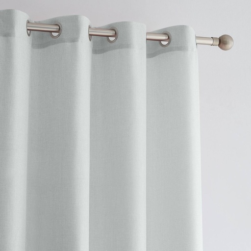 [CD-5320GRIS] CORTINA RUSTICA LISA CD-5320 GRIS CAMALTEX