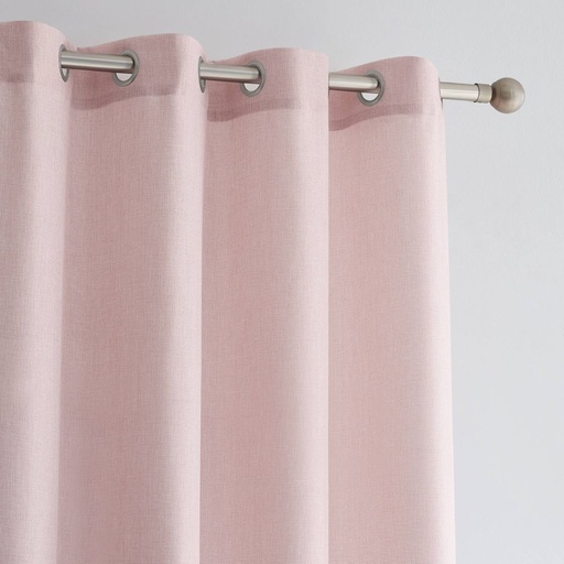 [CD-5320-ROSA] CORTINA RUSTICA LISA CD-5320 ROSA CAMALTEX