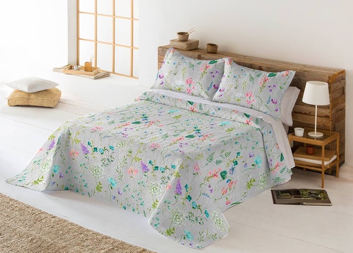 COLCHA BOUTI TORREON GRIS MIRACLE HOME